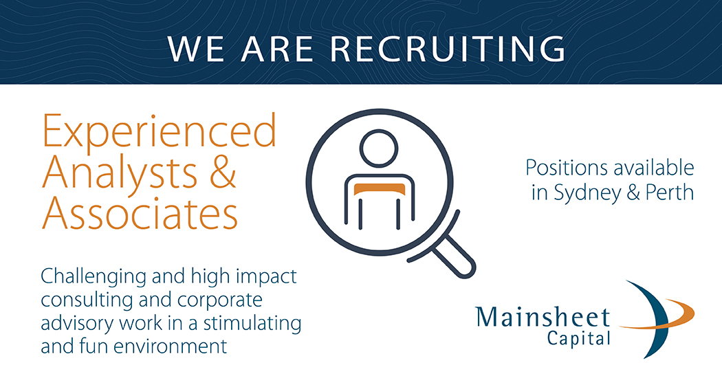RECRUITMENT – Experienced Analysts and Associates