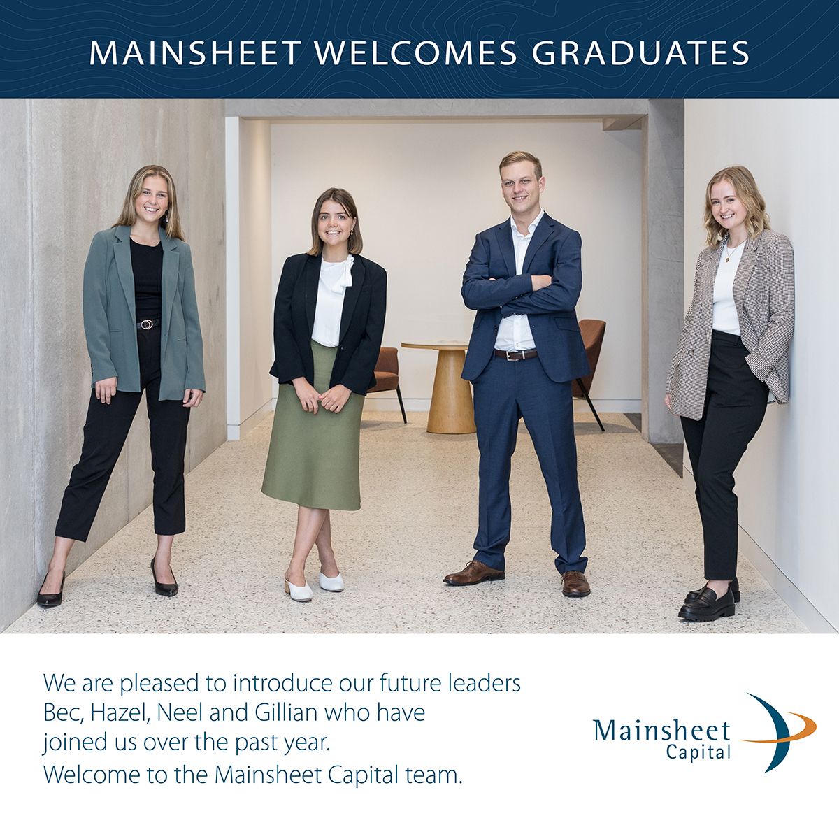 Mainsheet welcomes new Graduates